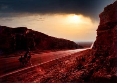 After a Cold and Rainy Night in the Guadalupe Pass It Was Downhill into El Paso Texas
